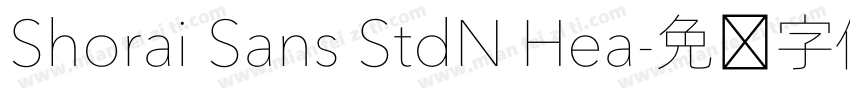 Shorai Sans StdN Hea字体转换